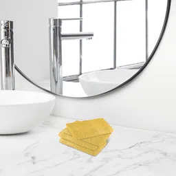 Himeya Yellow 4 Pieces Terry Cotton 320 GSM Face Towels-image-45