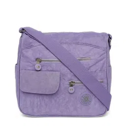 BAOMI Lavender Structured Sling Bag-13