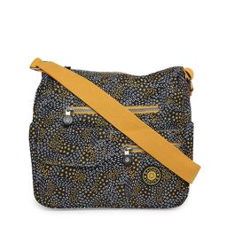 BAOMI Black Printed Structured Sling Bag-14