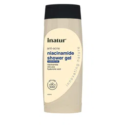 Inatur Anti-Acne Niacinamide Shower Gel With Hyaluronic Acid & Zinc PCA - 400ml-32