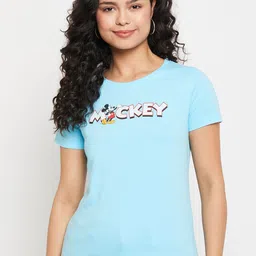 Wear Your Mind Mickey Mouse Typography Printed Pure Cotton T-Shirt-image-23