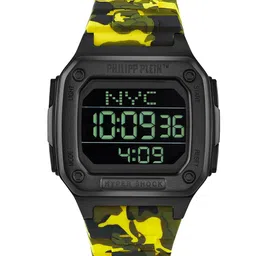 PHILIPP PLEIN Unisex  Stainless Steel Dail Bracelet Style Straps Digital Watch PWHAA1722-12