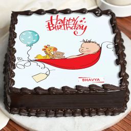Sleeping Baby Poster Cake-image-22