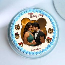 Teddy Day Photo Cake-image-70