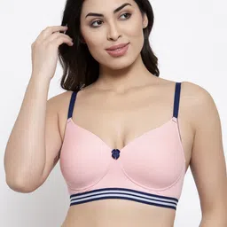 Prag & Co Pink & Blue Lightly Padded Bra AB40430BPE-image-16