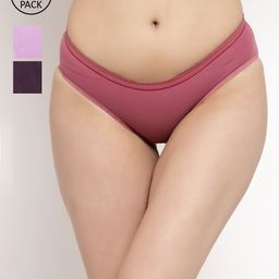 Prag & Co Women Pack of 3 Cotton  Briefs-image-24