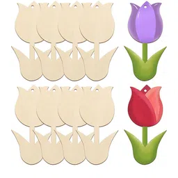 BS AMOR Set Of 10 MDF Wood Art & Craft For Hanging Decorations-12
