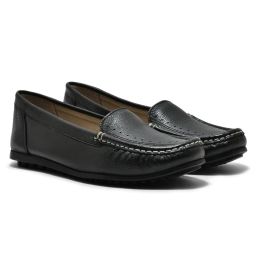 WOODLAND Women's Black Loafers-picture-0