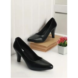 ELLE Womens Black Solid Pumps-picture-12