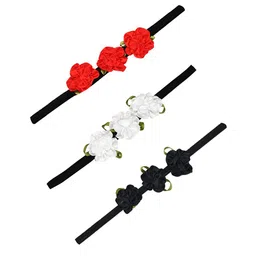 FUNKRAFTS Girls White & Black Set of 3 Hairband-41