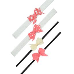 FUNKRAFTS Girls Black & White Set of 4 Hairband-31