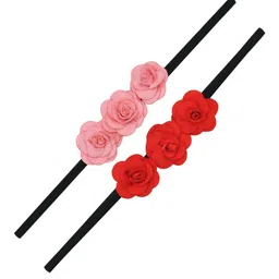 FUNKRAFTS Girls Black & Red Set of 2 Hairband-22