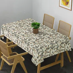 HOSTA HOMES White Printed 4-Seater Table Covers-21