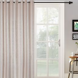 HOSTA HOMES Cream-Coloured Abstract Black Out Door Curtain-15