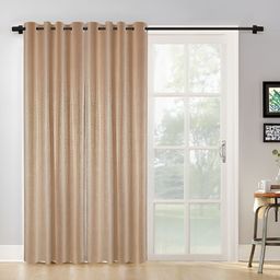 HOSTA HOMES Beige 2 Pieces Black Out Door Curtains-image-16
