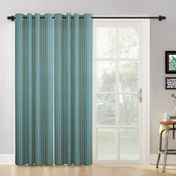 HOSTA HOMES Blue Set of 2 Long Door Curtain-image-85