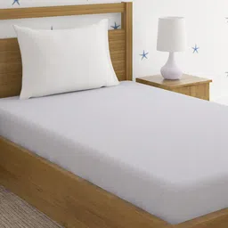 HOSTA HOMES White Water Resistant Cotton Mattress Protector-image-32