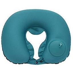 MSA Multi Color Travel Neck Pillow Inflatable Air Cushion Support (Color Will be Send as per Stock of high Support Your Neck Comfortable Foam and Terrycloth Material image 1