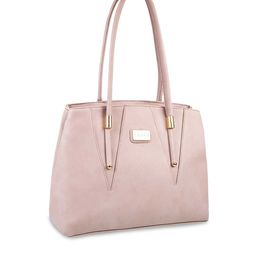 WALKWAY by Metro Peach-Coloured Structured Shoulder Bag image 2