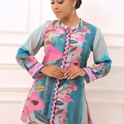 Kaftanize Mandarin Collar Printed Tunic-image-64