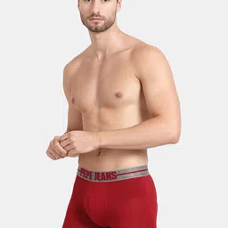 Pepe Jeans Men Red & Grey Solid Trunk PPT01SALSAS image 3