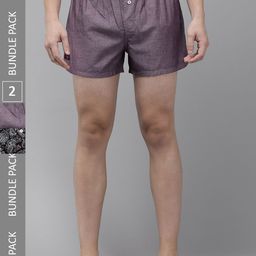 THE BEAR HOUSE Pack Of 2 Assorted Cotton Boxers TBH-ARANA-R-image-90