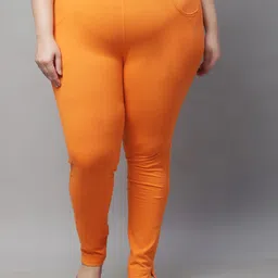 TAG 7 Women Plus Size Ankle Length Cotton Leggings-picture-4