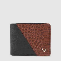 Hidesign Men Black & Brown Textured Two Fold Wallet-picture-48