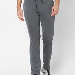 SWEET DREAMS Men Charcoal Grey Solid Track Pants-image-25