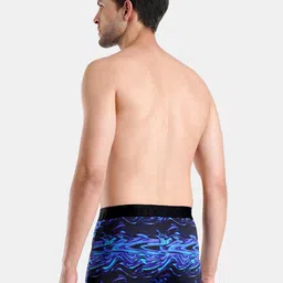 FCUK Pack Of 2 Abstract Printed Antimicrobial Trunks BRE-02-BLK-HTPKAOP image 3