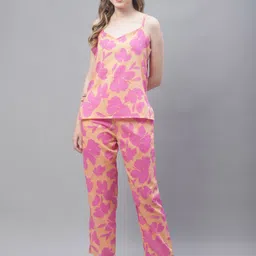 TAG 7 Women Floral Printed Pure Cotton Top With Trousers & Shrug Co-Ords-picture-12