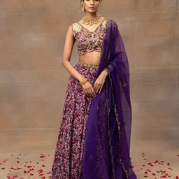 Mehak Murpana Embroidered Beads and Stones Ready to Wear Lehenga & Blouse With Dupatta-picture-12