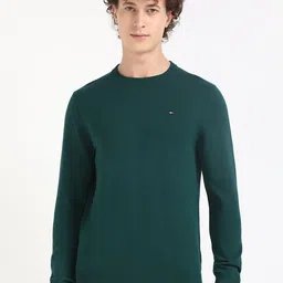 Tommy Hilfiger Men Round Neck Pullover Cotton Sweater-image-26