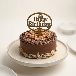 Happy Birthday Nutty Chocolate Cake-image-99
