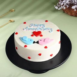 Love Birds Anniversary Cake-image-86