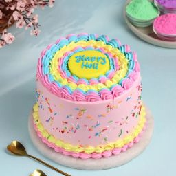Vibrant Holi Pineapple Cake-image-61