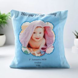 First Bday Baby Annoucement Cushion-image-14