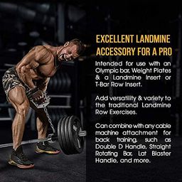 RISE UP ™ T-bar Platform with Chain Attachment for Olympic Bar for Bent Over Row Exercise image 4