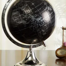 Home Centre Black & Beige Globe Table Accent Showpieces-image-55