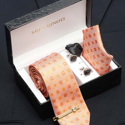 MUTAQINOTI Men Silk Necktie Accessory Gift Set-image-94