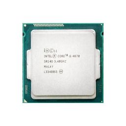 generic CORE I5 4670 PROCESSOR (4TH GENERATION) 3.4 GHz Upto 3.8 GHz LGA 1150 Socket 4 Cores 4 Threads 6 MB Smart Cache Desktop Processor (Silver) image 1