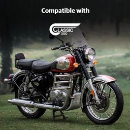 Royal Enfield KXA00097 Black Passenger Backrest Pad For Classic Reborn From Sep 2021 onwards models image 5