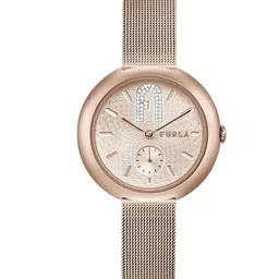 Furla Women Dial & Brown Stainless Steel Straps Analogue Watch WW00013007L3-image-7