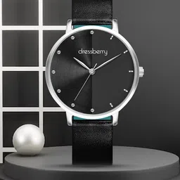 DressBerry Women Embellished Dial & Leather Straps Analogue Watch DB-201-Black-image-12
