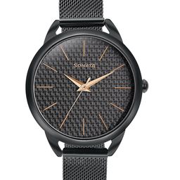 Sonata Women Wedding Bling Stainless Steel Bracelet Style Straps Analogue Watch 87051NM01-image-114