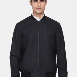 Blackberrys Men Charcoal Bomber Jacket-image-67