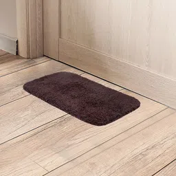 Black gold Pack of 3 Anti -Skid Cotton Heavy Duty Entrance Rug Shoes Scraper Doormat-21