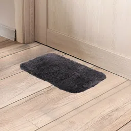 Aura Grey Rectangular Shaped Anti-Skid Doormat-17