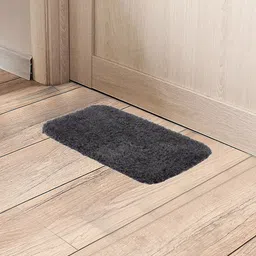 Black Pack of 2 gold Grey Cotton Anti Slip Heavy Duty Entrance Rug Shoes Scraper Doormat-49