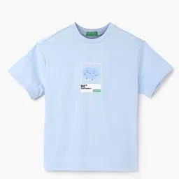 United Colors of Benetton Boys Typography Printed Pure Cotton Boxy T-shirt-image-44